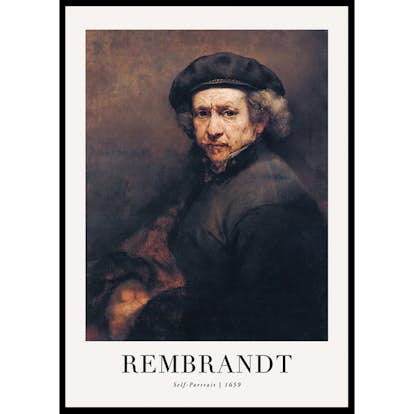 Poster Gallerix Self-Portrait 1659 By Rembrandt