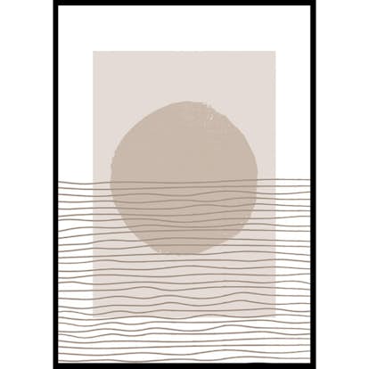 Poster Gallerix Abstract Lined No3