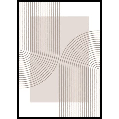 Poster Gallerix Abstract Lined No2