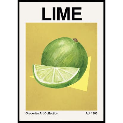 Poster Gallerix Lime Vintage Art