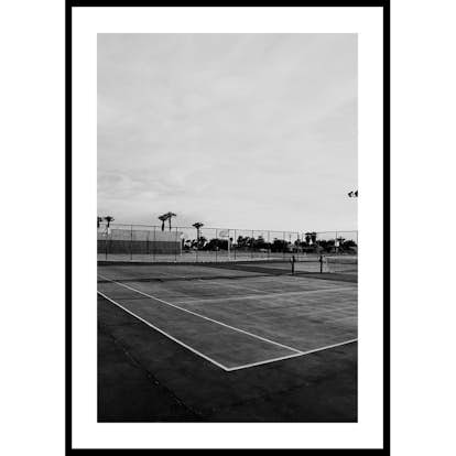 Poster Gallerix Tennis Court B&W