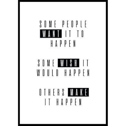 Poster Gallerix Make It Happen