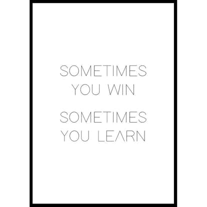 Poster Gallerix Win And Learn