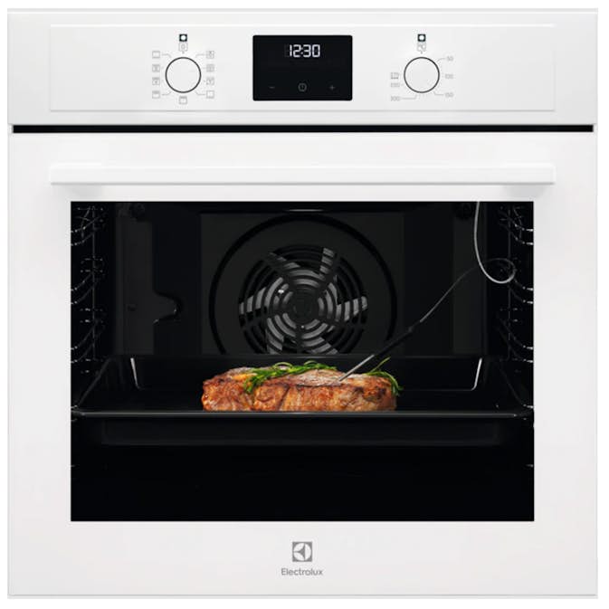 Inbyggnadsugn Electrolux 700 SenseCook COB400W med Aqua Clean och Matlagningstermometer