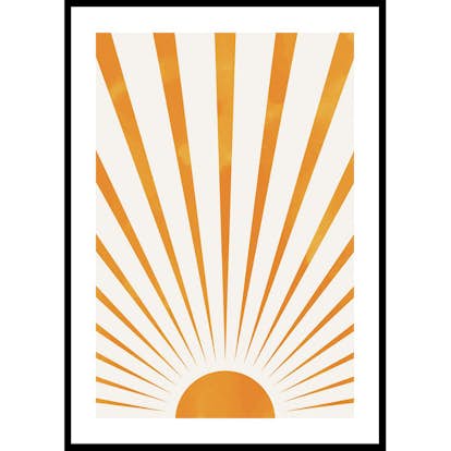 Poster Gallerix Sunbeams Watercolor