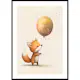 Poster Gallerix Fox Holding Balloon