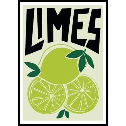 Poster Gallerix Limes Vintage Retro