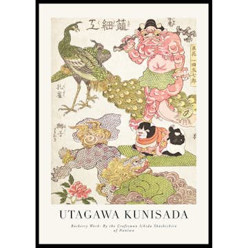 Poster Gallerix Basketry Work By The Craftsman Ichida Shōshichirō Of Naniwa By Utagawa Kunisada