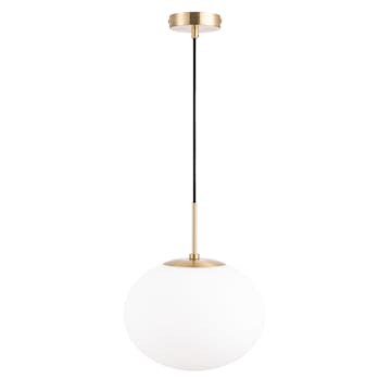 Taklampa Dyberg Larsen Princess Pendel Opal/Mässing