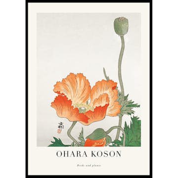 Poster Gallerix Birds And Plants No3 By Ohara Koson