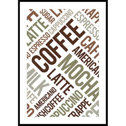 Poster Gallerix Coffee Typography