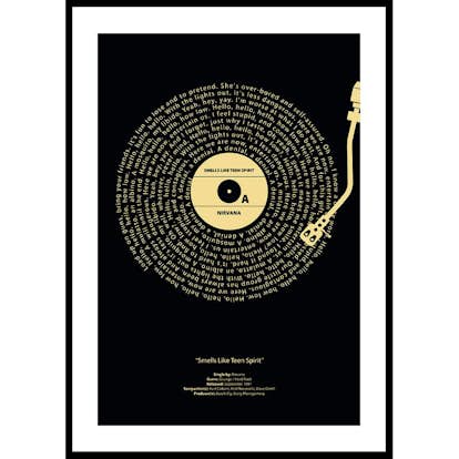 Poster Gallerix Smells Like Teen Spirit Vinyl By Nirvana