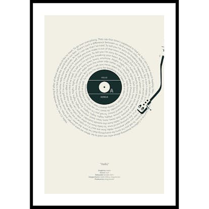 Poster Gallerix Hello Vinyl By Adele