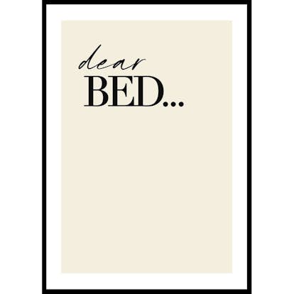 Poster Gallerix Dear Bed