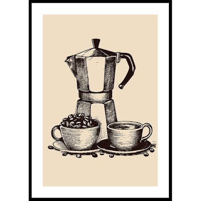 Poster Gallerix Old Italian Coffee Maker