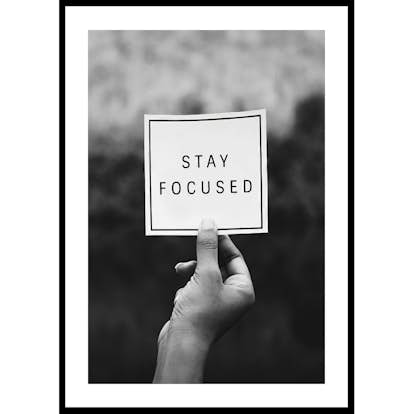 Poster Gallerix Stay Focused Note