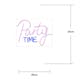 Väggdekoration Star Trading Plexy Party Time LED