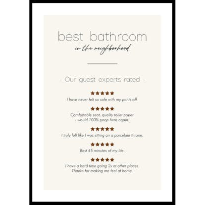 Poster Gallerix Best Bathroom