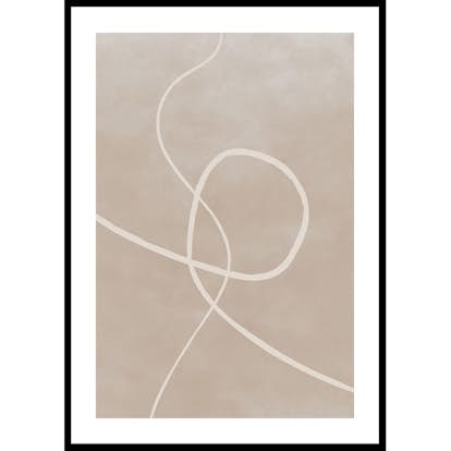 Poster Gallerix Line Art Inverted No2