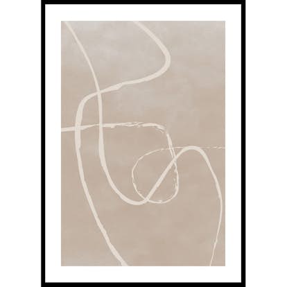 Poster Gallerix Line Art Inverted No1