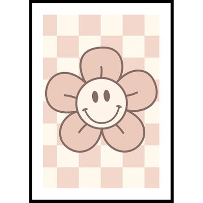 Poster Gallerix Pink Smiley Flower