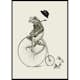 Poster Gallerix Frog On A Bicycle