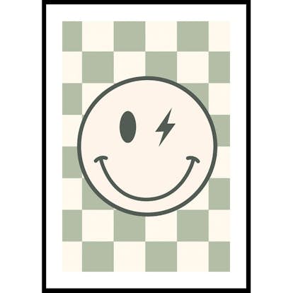 Poster Gallerix Green Smiley Flash