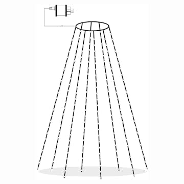 Julgransslinga Star Trading Dew Drop Micro