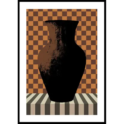 Poster Gallerix Checkered Vintage Vase No3
