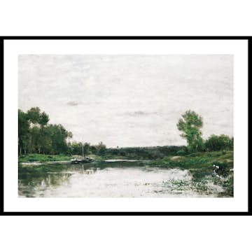 Poster Gallerix View On The Oise By Charles-François Daubigny