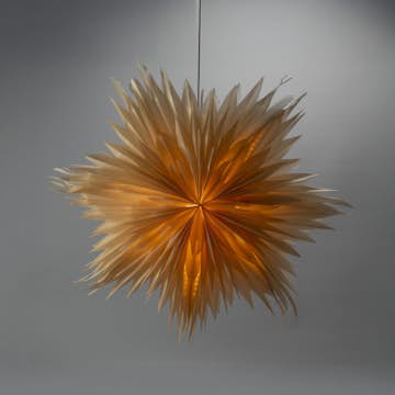 Adventsstjärna Gnosjö Konstsmide Pappersstjärna Pärlemo inkl. Sladdställ