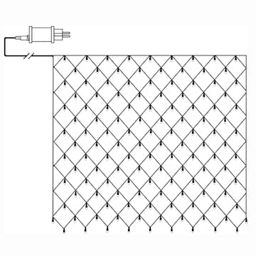 Ljusnät Star Trading Shiny Warm White