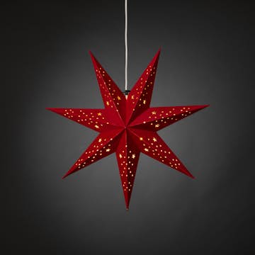 Adventsstjärna Gnosjö Konstsmide 5950 Sammet 60 cm