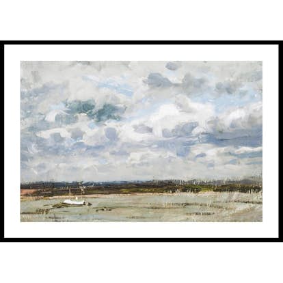 Poster Gallerix View Over The Rhine At Düsseldorf By Victor Westerholm