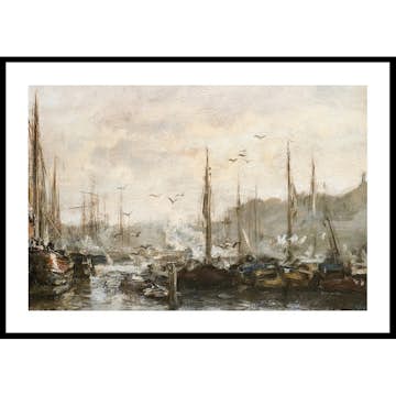 Poster Gallerix Harbour View By Jacob Maris