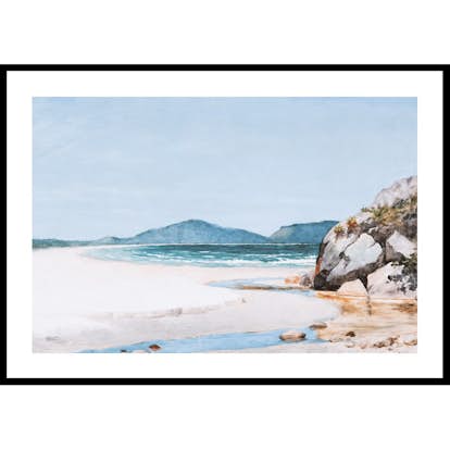 Poster Gallerix Seascape Guarujá By José Ferraz de Almeida Júnior