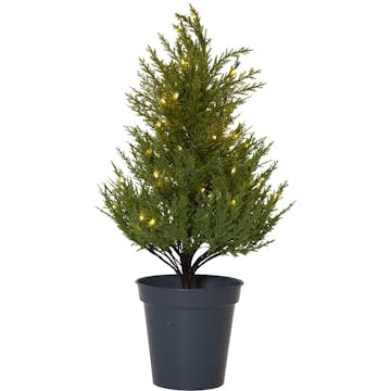 Dekorationsgran Star Trading Thuja Konstgjord Julgran med LED-belysning