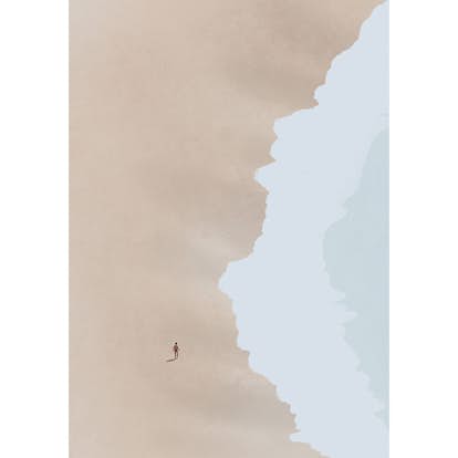 Posters Venture Home Beach Beige Blue