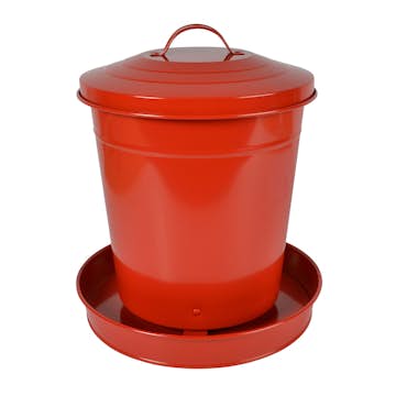 Foderautomat Gaun 6 Kg Plåt Röd