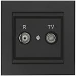 Fördelaruttag Malmbergs Optima Radio/Tv Svart