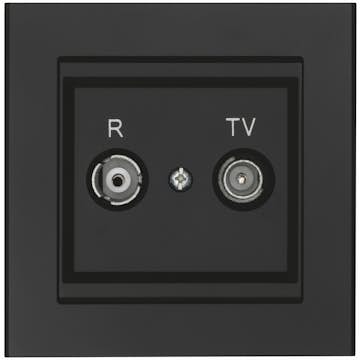 Fördelaruttag Malmbergs Optima Radio/Tv Svart