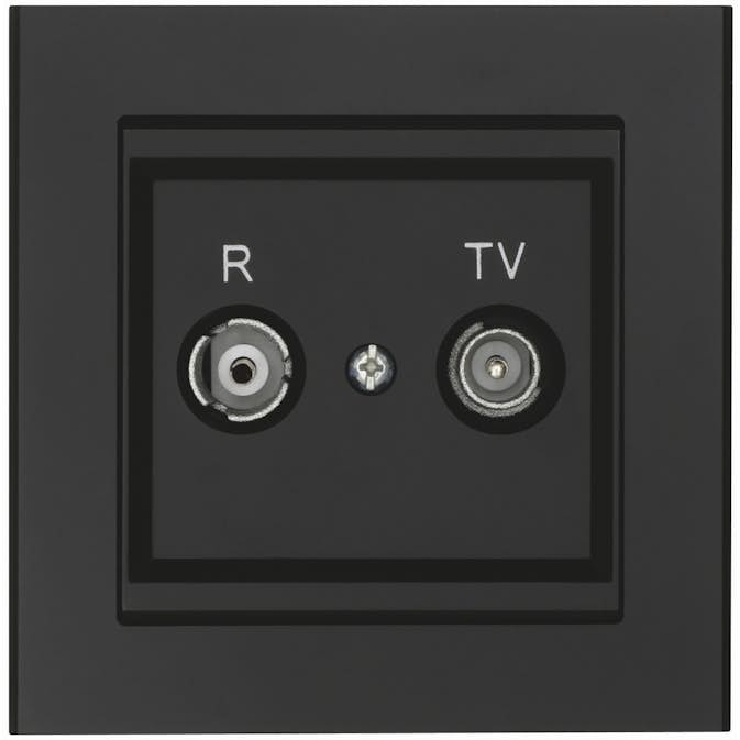 Fördelaruttag Malmbergs Optima Radio/Tv Svart