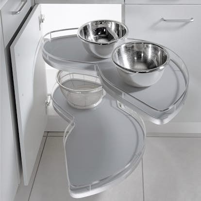 Hörnskåpsutdrag Theofils Kesseböhmer Lemans II Arena Classic Grå/Silver