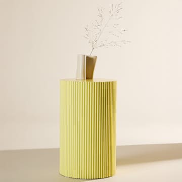 Sidobord Venture Home Lenox  Runt Bord/Piedestal Ø30,5cm Yellow