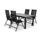 Matgrupp Comfort Garden Monaco med 4 Positionsstolar