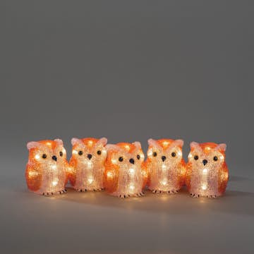 Dekorationsbelysning Gnosjö Konstsmide Ugglor LED