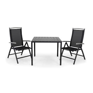 Matgrupp Comfort Garden Tunis Matgrupp Utomhus 90 med 2 Monaco Lyx Positionsstol