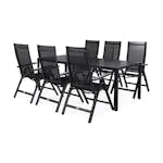 Matgrupp Comfort Garden Tunis med 6 Monaco Positionsstolar