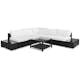 Loungegrupp Comfort Garden Bahamas 5-sits Svart Utomhus