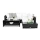 Loungegrupp Comfort Garden Bahamas 4-sits med Avslut och Bord med Hylla Utomhus